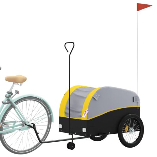 Bike Trailer Black Yellow 45 kg Iron - Image 3