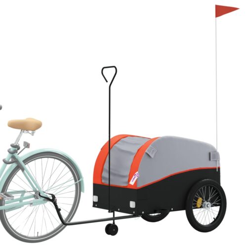 Bike Trailer Black Orange 45 kg Iron - Image 3