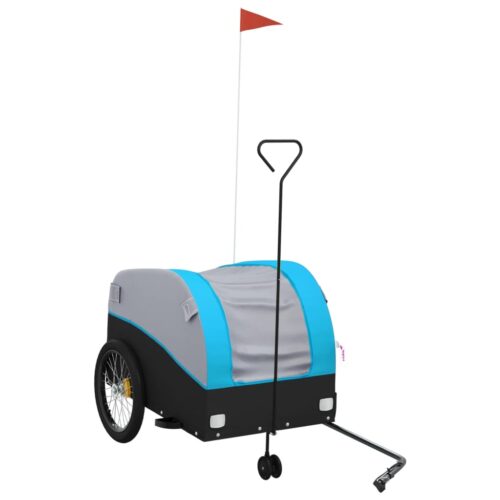 Bike Trailer Black Blue 45 kg Iron - Image 2