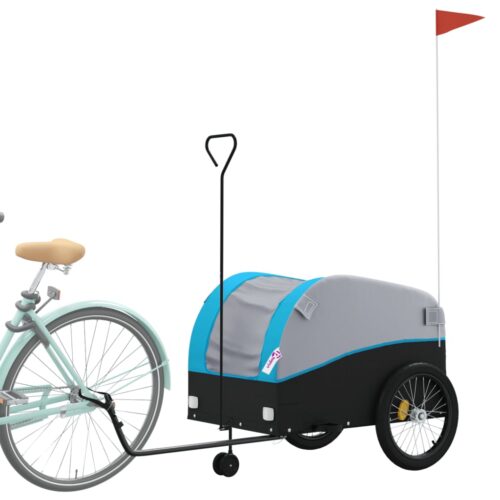 Bike Trailer Black Blue 45 kg Iron - Image 3