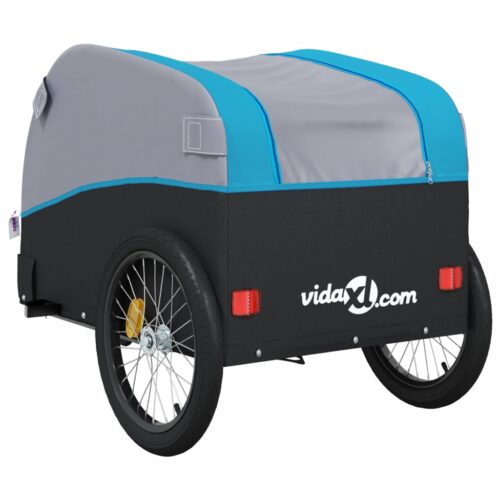 Bike Trailer Black Blue 45 kg Iron - Image 8