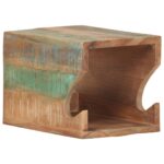 Wall Mounted Bicycle Rack Solid Reclaimed Wood Timber Bike Holder Decor 35x25x25cm