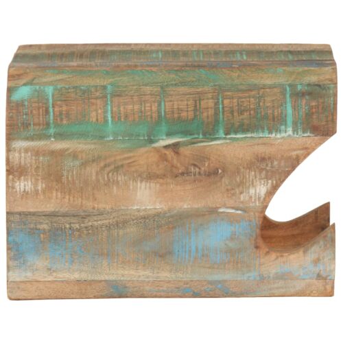 Wall Mounted Bicycle Rack Solid Reclaimed Wood Timber Bike Holder Decor 35x25x25cm - Image 3