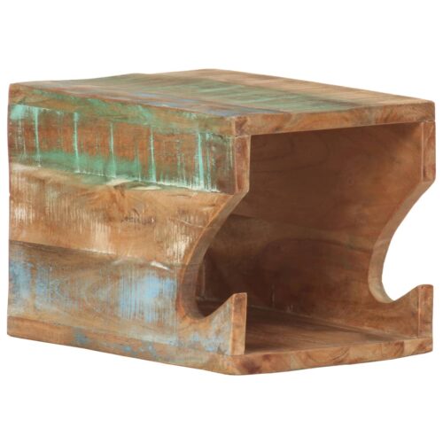 Wall Mounted Bicycle Rack Solid Reclaimed Wood Timber Bike Holder Decor 35x25x25cm - Image 9