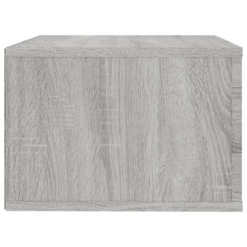 Wall-Mount Bedside Cabinet Grey Sonoma 50x36x25cm - Image 8