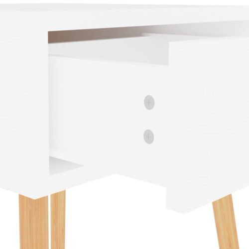Bedside Cabinet High Gloss White 40x40x56cm Engineered Wood - Image 8