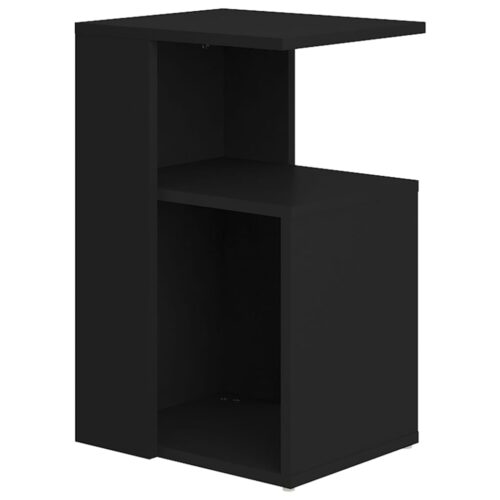 Side Table Black 36x30x56cm Engineered Wood