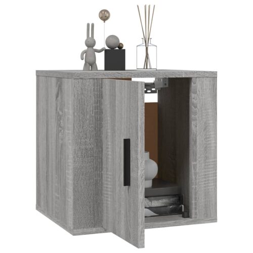 Wall Mounted TV Cabinet Grey Sonoma 40x34.5x40cm - Image 3