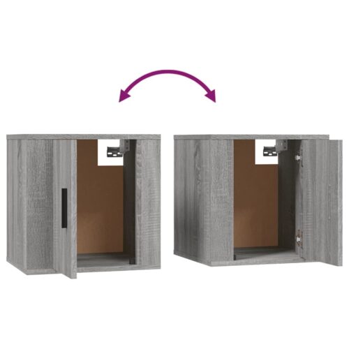 Wall Mounted TV Cabinet Grey Sonoma 40x34.5x40cm - Image 8