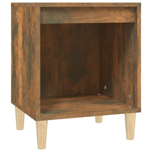 Bedside Cabinets 2pcs Smoked Oak 40x35x50cm - Image 5
