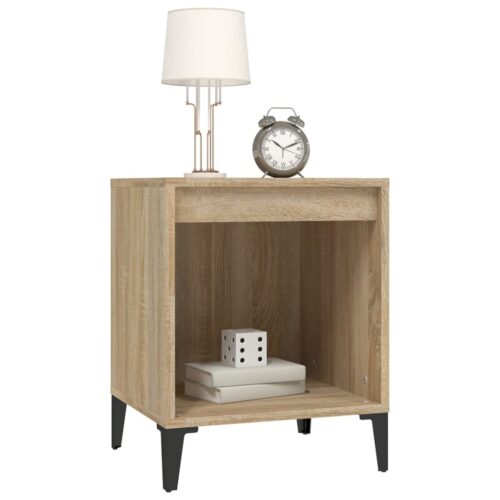 Bedside Cabinets 2pcs Sonoma Oak 40x35x50cm - Image 4