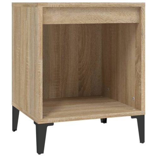 Bedside Cabinets 2pcs Sonoma Oak 40x35x50cm - Image 5