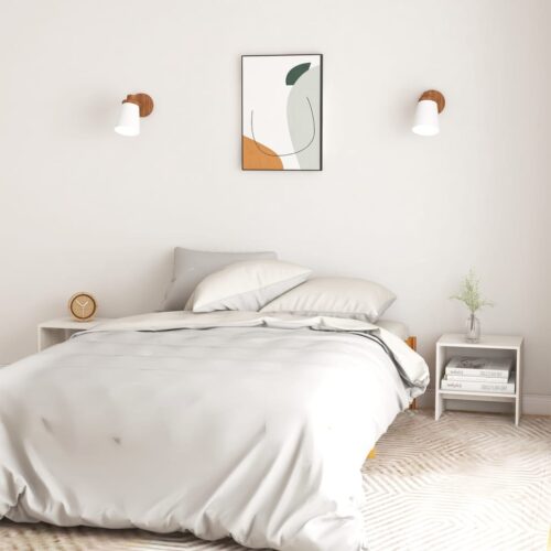Bedside Cabinets 2pcs White 40x30.5x40cm Solid Pinewood - Image 3