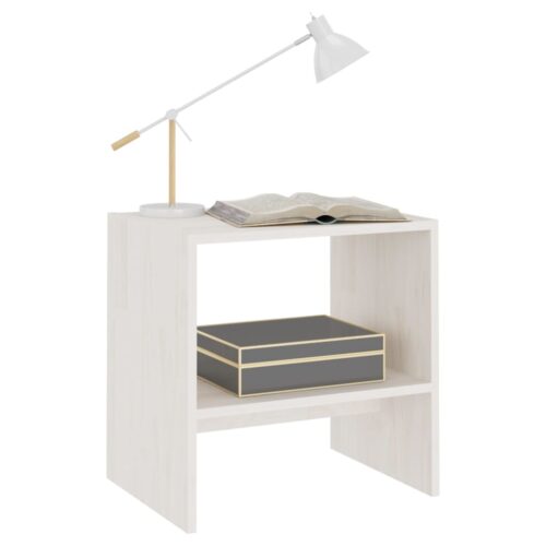 Bedside Cabinets 2pcs White 40x30.5x40cm Solid Pinewood - Image 4