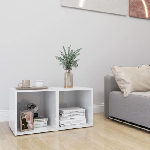 TV Cabinets 2pcs High Gloss White 37x35x37cm Engineered Wood - Image 7