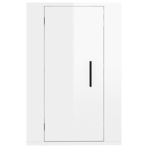Wall Mounted TV Cabinet High Gloss White 40x34.5x60cm - Image 5