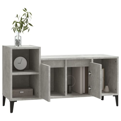 TV Cabinet Concrete Grey 100x35x55cm Engineered Wood - Image 4
