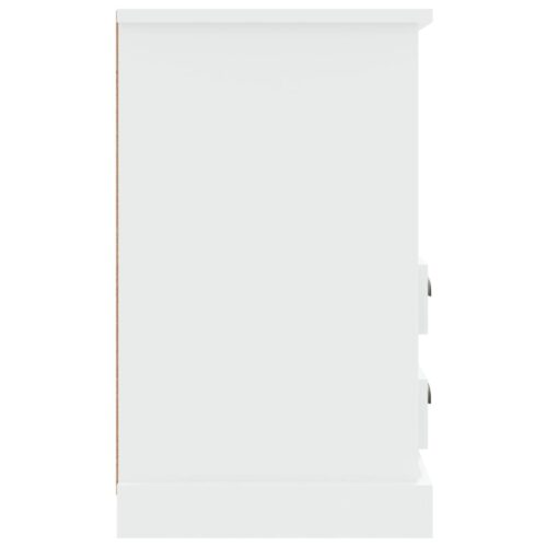 Bedside Cabinet High Gloss White 43x36x60cm - Image 8