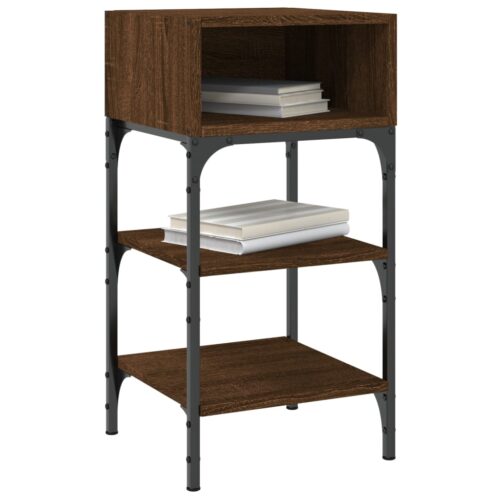 Bedside Tables 2pcs Brown Oak 35x34.5x70cm Engineered Wood - Image 4