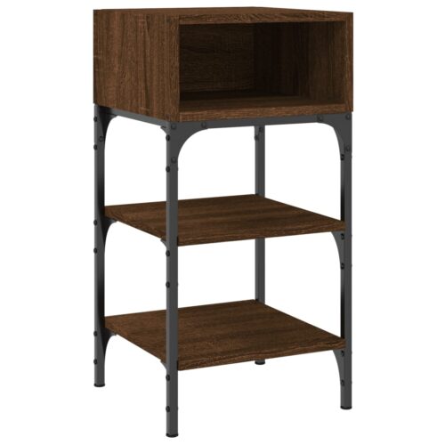 Bedside Tables 2pcs Brown Oak 35x34.5x70cm Engineered Wood - Image 5