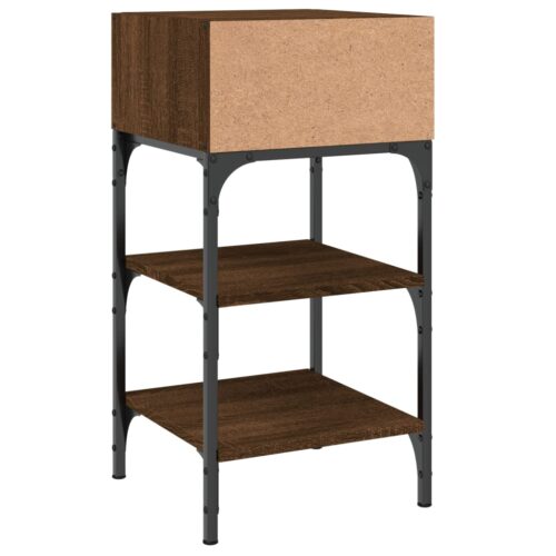 Bedside Tables 2pcs Brown Oak 35x34.5x70cm Engineered Wood - Image 8
