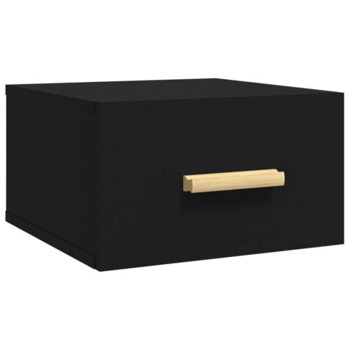 Wall-mounted Bedside Cabinets 2pcs Black 35x35x20cm - Image 6