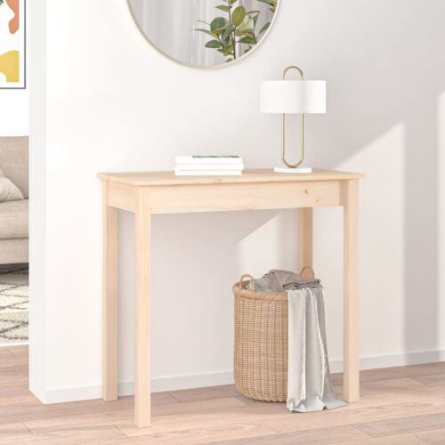 Console Table 80x40x75cm Solid Wood Pine - Image 3