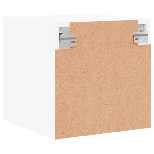 Bedside Cabinets with Glass Doors 2pcs White 35x37x35cm - Image 9