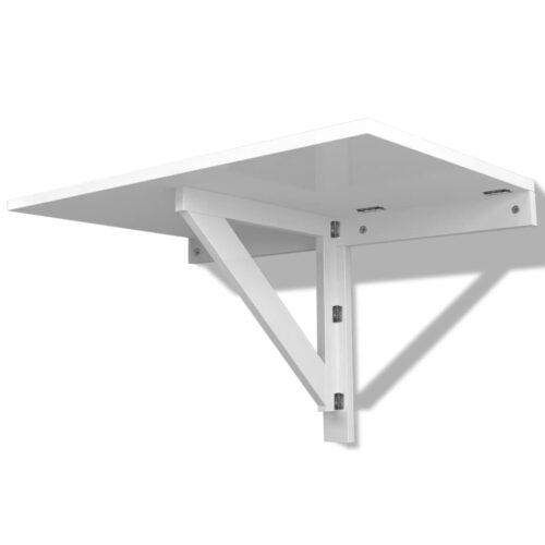 Folding Wall Table White 100x60cm - Image 4