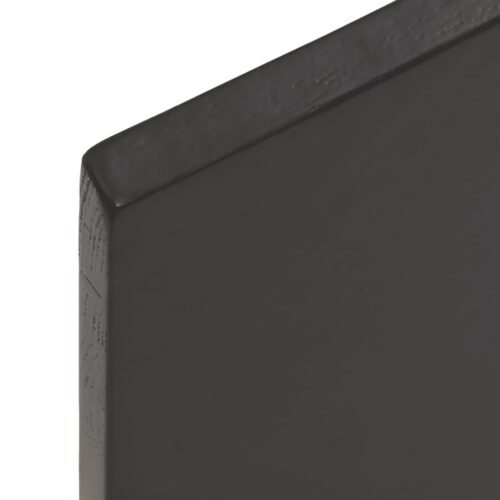 Table Top Dark Brown 100x60x2cm Treated Solid Wood Oak DIY Desk Panel Board - Image 4