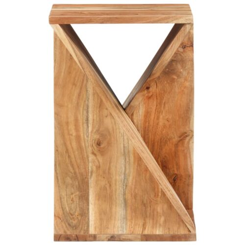 Side Table 35x35x55cm Solid Wood Acacia - Image 2