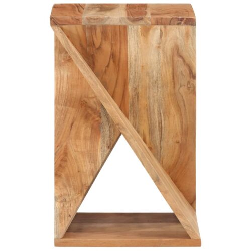 Side Table 35x35x55cm Solid Wood Acacia - Image 3