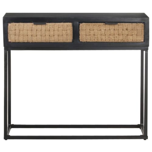 Console Table 90x35x76cm Solid Mango Wood - Image 2