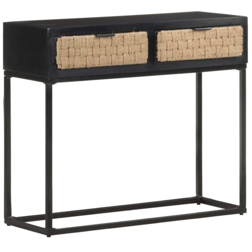 Console Table 90x35x76cm Solid Mango Wood - Image 8