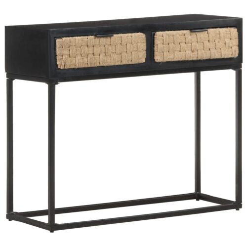 Console Table 90x35x76cm Solid Mango Wood - Image 9