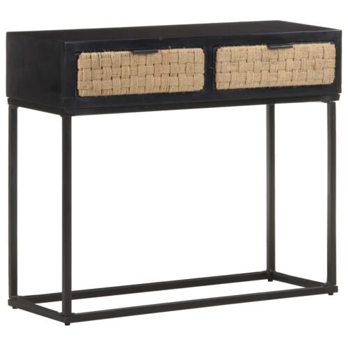Console Table 90x35x76cm Solid Mango Wood - Image 10