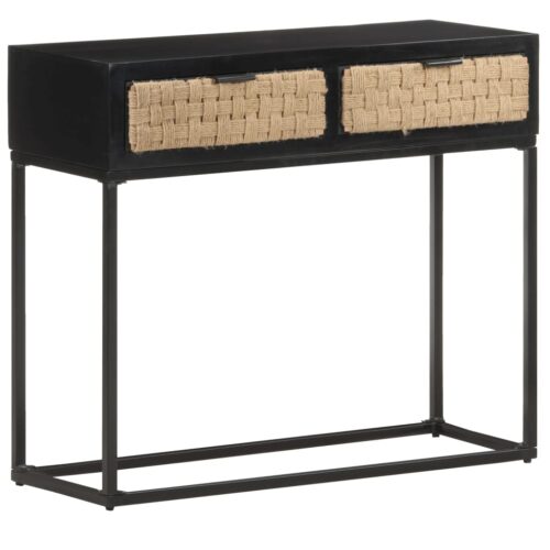 Console Table 90x35x76cm Solid Mango Wood - Image 11