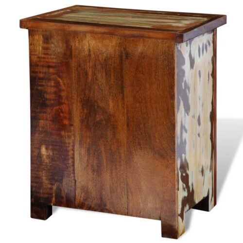 Nightstand with 2 Drawers Solid Reclaimed Wood - Image 8