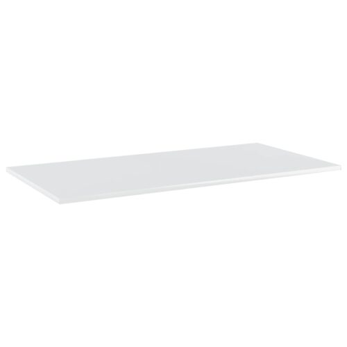 Bookshelf Boards 4pcs High Gloss White 80x20x1.5cm Engineered Wood - Image 2