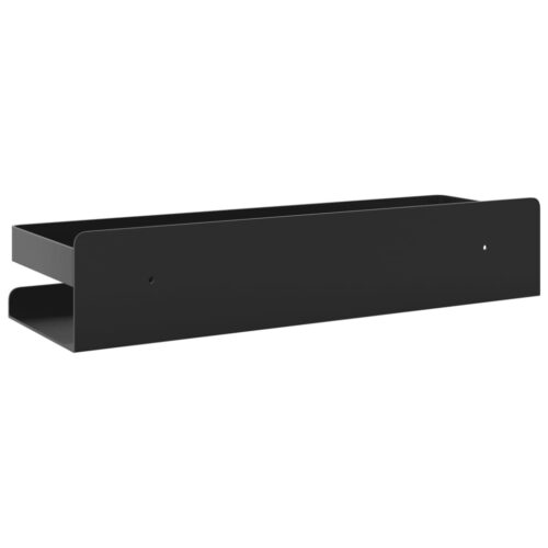 Wall-Mounted Bathroom Caddy Shower Bath Storage Rack Shelf Organizer Matt Black - Image 6