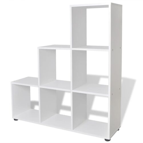 Staircase Bookcase/Display Shelf 107cm White