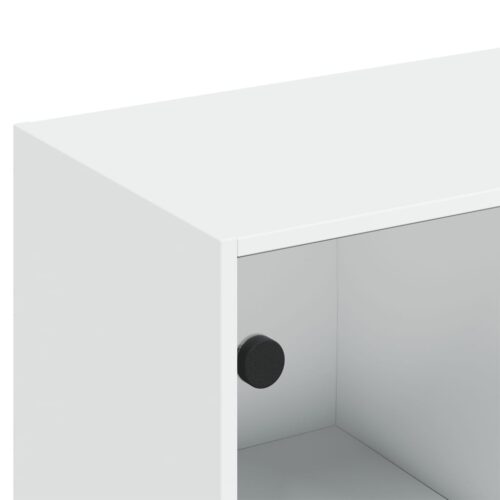 vidaXL Bookcase with Doors White 136x37x142 cm Engineered Wood - Image 10
