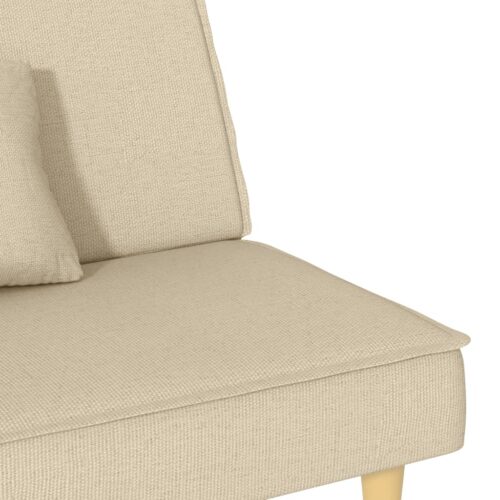 Sofa Bed Cream Fabric - Image 10