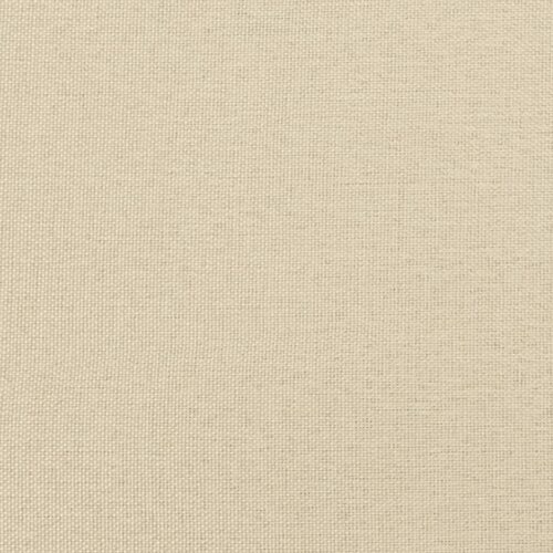 Sofa Bed with Cushions Cream Fabric - Image 11
