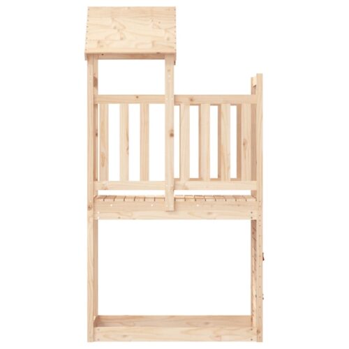 Play Tower with Rockwall 53x110.5x214cm Solid Wood Pine - Image 4
