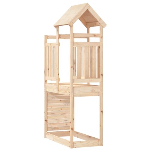 Play Tower with Rockwall 53x110.5x214cm Solid Wood Pine - Image 5