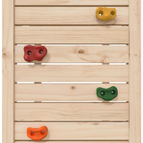 Play Tower with Rockwall 53x110.5x214cm Solid Wood Pine - Image 6