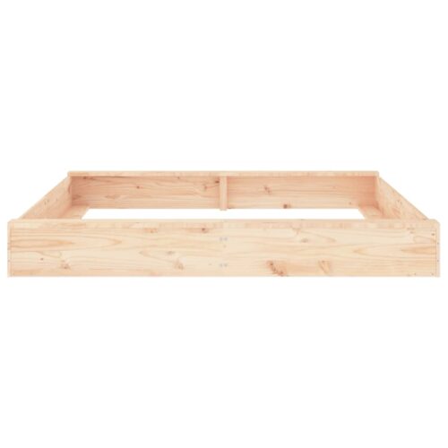 Sandbox with Seats Square Solid Wood Pine - Image 3