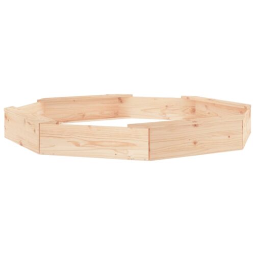 Sandbox with Seats Octagon Solid Wood Pine - Image 2
