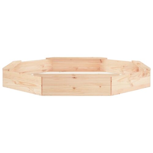 Sandbox with Seats Octagon Solid Wood Pine - Image 3